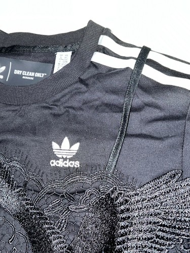 T-shirt Adidas x Dry Clean Bangkok nera pizzo noir taglia XSmall 32 donna H59018 - Foto 6 di 7