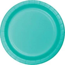 Teal 10 Inch Paper Plates 24 Per Pack Teal Tableware Decorations Supplies