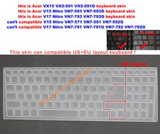 Keyboard Protector Skin Cover for Acer Aspire VN7-593G VN7-793G VX15 VX5-591G