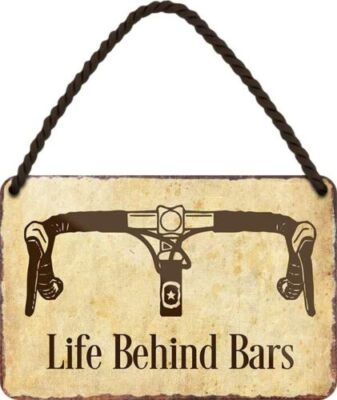 Blechschilder Lustiger Spruch ''Life Behind Bars'' Geschenkidee Mann Frau