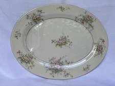 Vintage Theodore Haviland of NY APPLE BLOSSOM 14" Oval Serving Meat Platter