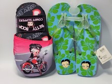 BETTY BOOP THONG FLIP FLOPS SANDELS  COMFY SLEEPERS NOS WITH TAGS