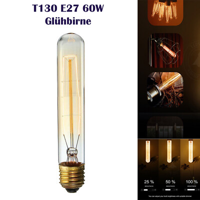 E27 LED Glühbirne 60W Vintage Edison Filament Retro Leuchtmittel Warmweiss