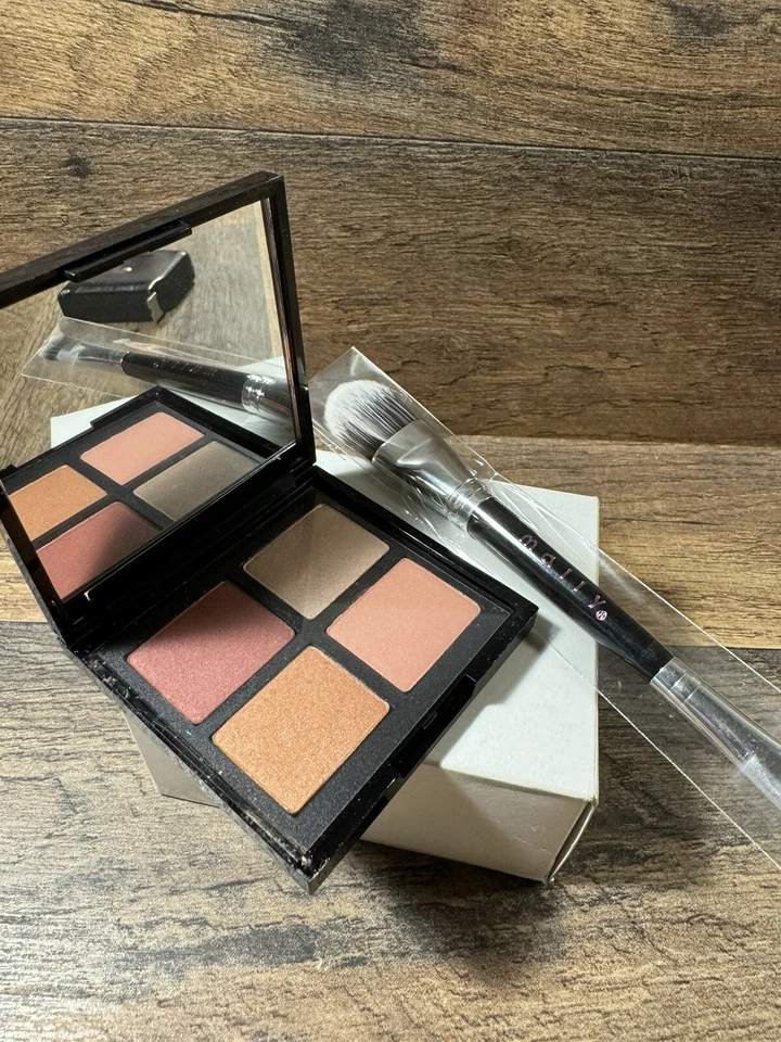 Mally Open Up Eyeshadow Quad Everday Rosy 0.32oz 9g NWOB & Brush - Image 3 of 4