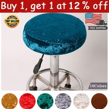 Round Chair Bar Stool Slipcovers Cover Elastic Seat Cover Home Chair Slipcover  