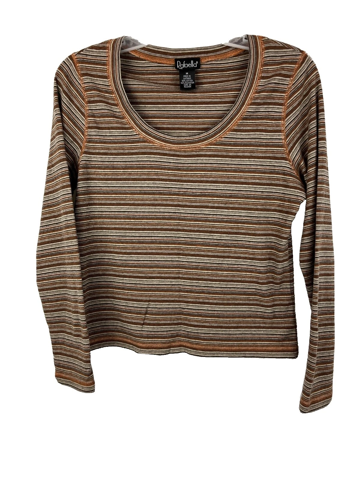 Suéteres para mujer Rafaella a rayas de algodón