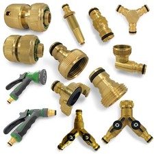 Schlauchkupplung Messing Stecksystem Gartenschlauch kompatibel mit Gardena