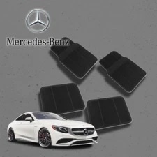 For All Mercedes Benz Full coverage 4pcs car mats SUV Fit Black
