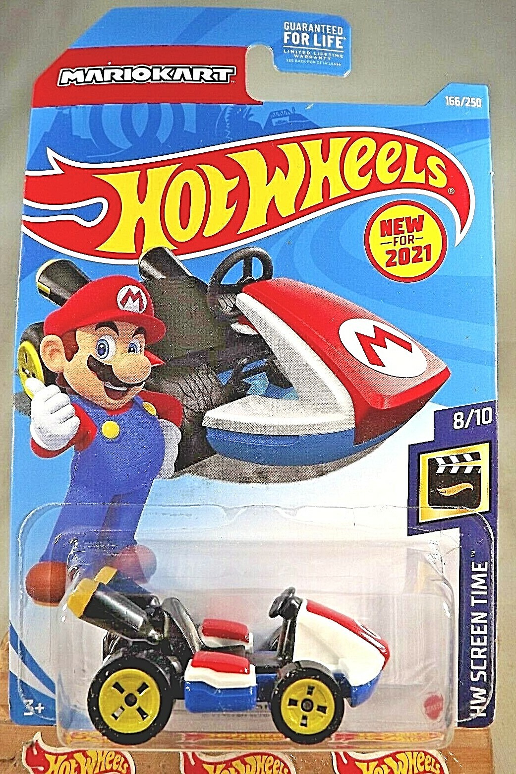 2021 Hot Wheels #166 HW Screen Time 8/10 STANDARD KART Red-White-Blue wYellow4Sp
