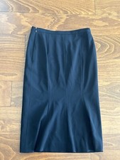 Moschino Cheap & Chic Knee Length Black Work Career Skirt Size US 4 Lined Zip
