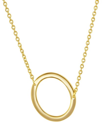 Initial Pendant Chain Necklace 18 