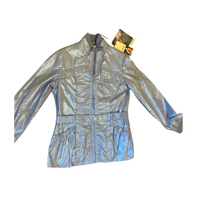 GEOX Mädchen Regenjacke mit Kapuze 11-12 Jahre blau Polyamid IZ05