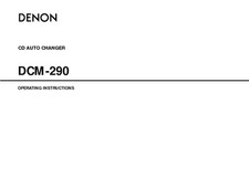 Denon DCM-290 CD Player Owners Manual