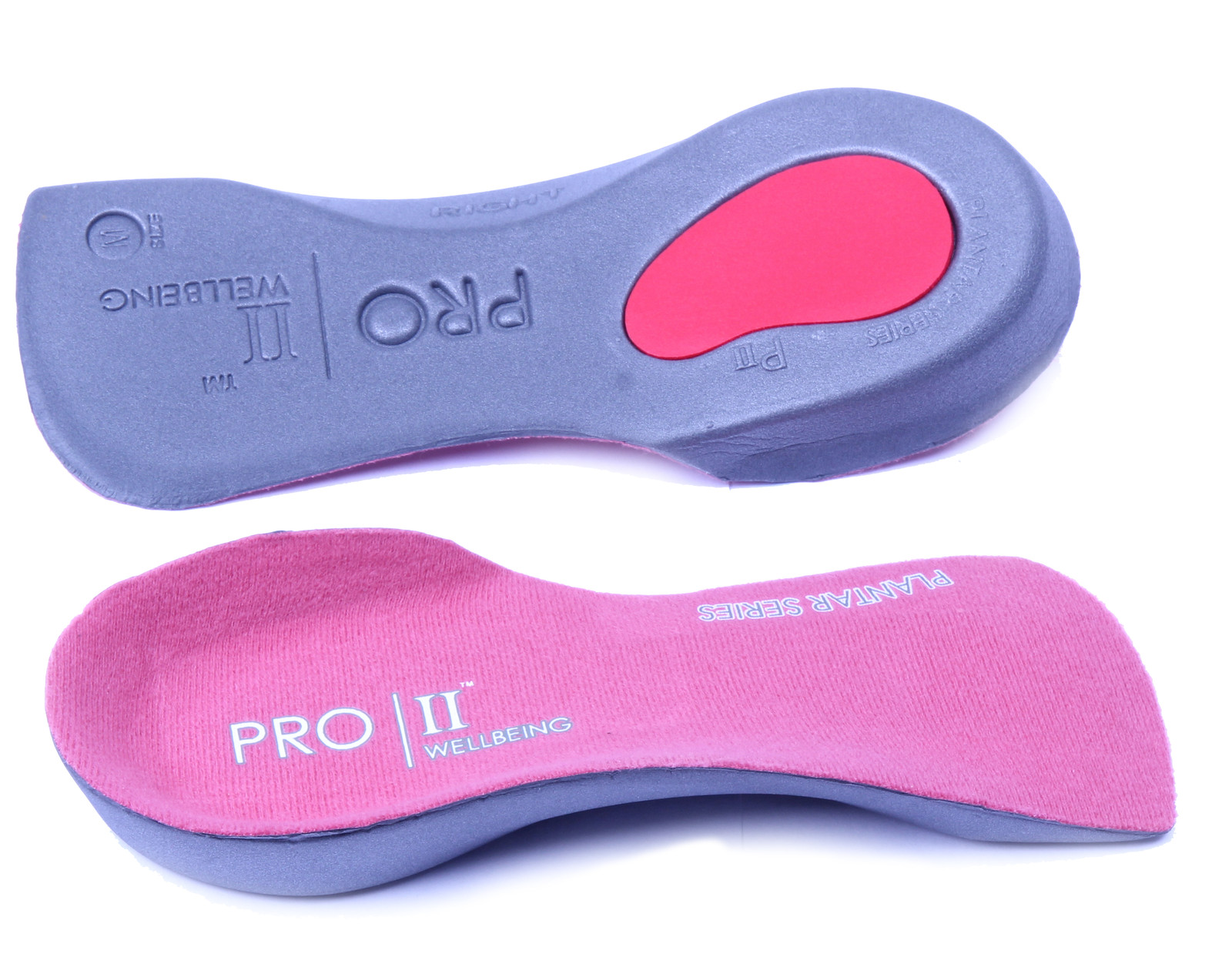 Pink Orthotics Pro 11 3/4 orthotic insoles fallen arches over pronation slim fit (pink ...