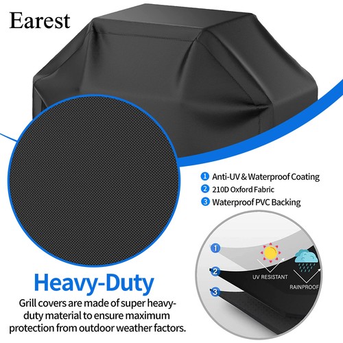 170x140x80 cm Extra Large Heavy Duty BBQ Cover Waterproof Barbecue Grill Gas - Picture 4 of 9
