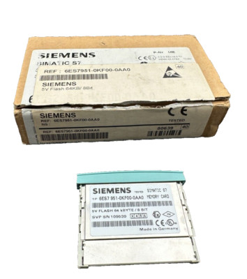 SIEMENS 6ES7951-0KF00-0AA0 5V BLITZ 64KB/8BIT