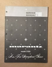 Marantz Model 2100 Tuner Service Manual Original