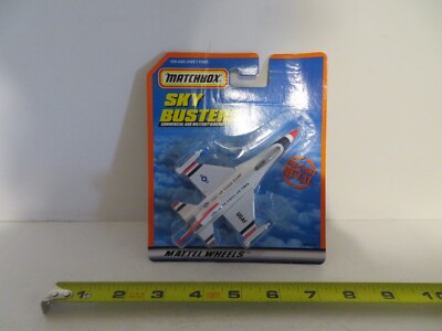 Matchbox Sky Busters Diecast F-16 United States Air Force Falcon Jet 1999 MOC