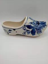 Vintage Delft Holland Blauw Ceramic Dutch Clog Shoe - Hand Painted in Holland