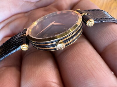 Vintage Gucci Sherry Line Watch Black Quartz Swiss Made Unisex