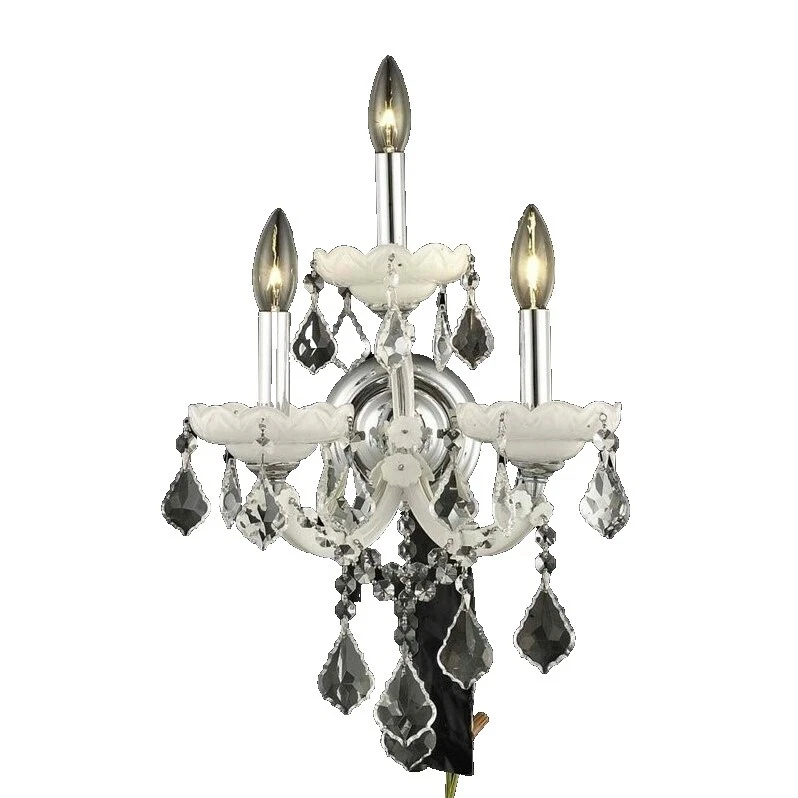 White Chrome Transitional Wall Lighting Fixtures