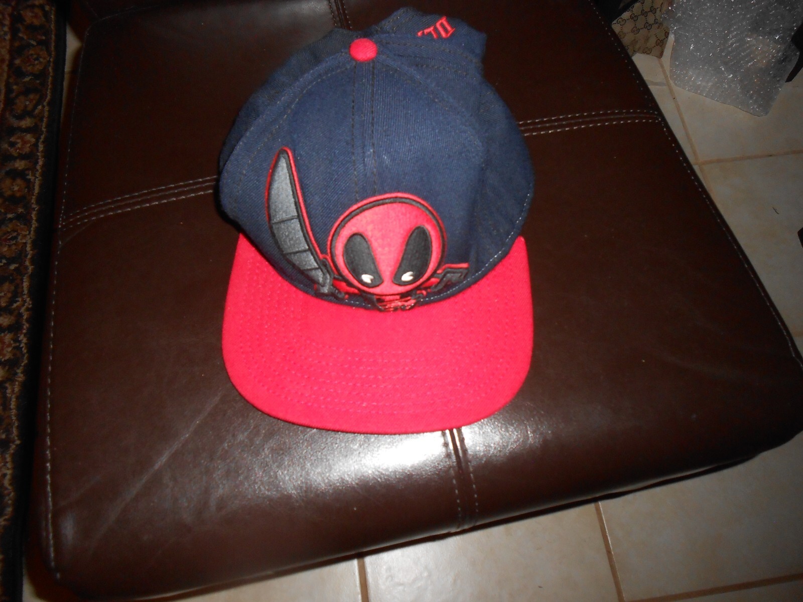 Marvel Deadpool Black Adjustable Baseball Ball Ca… - image 1