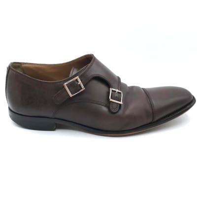 Florsheim Mens Sabato Dress Shoes Brown Leather Cap Toe Almond