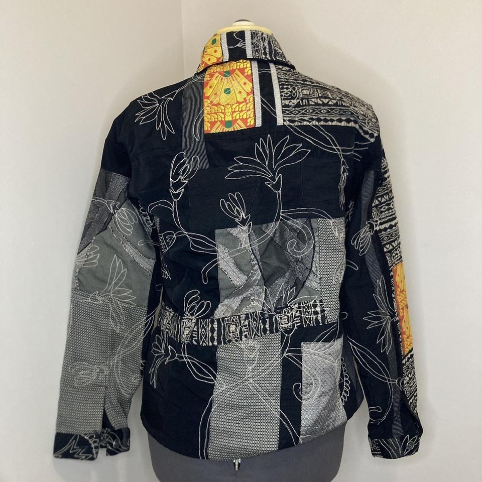 VINTAGE PATCHWORK EMBROIDERED TAPESTRY JACKET eBay