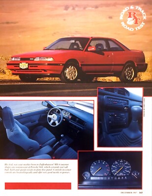 1988 Mazda MX-6 Coupe Road Test Technical Data Photos Review Article