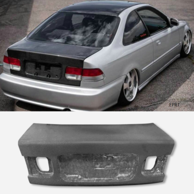 For 96-00 EK Civic Coupe OE Carbon Fiber Trunk Rear Boot Lid Body