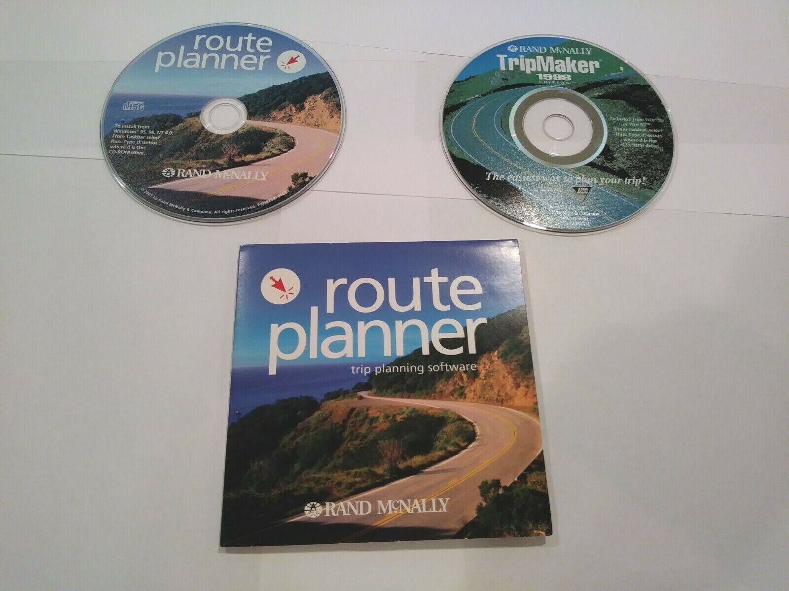 Rand McNally Tripmaker 1998 & Route Planner, Win 95/98/NT/Me/2000, PC CD-ROM