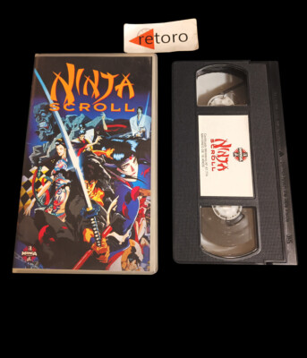 NINJA SCROLL Pelicula VHS Tape Cinta Manga Video MV-033 Español
