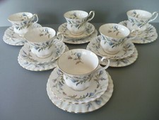 Royal Albert Brigadoon - 6 Trio : Tea Cups, Saucers, Side Plates