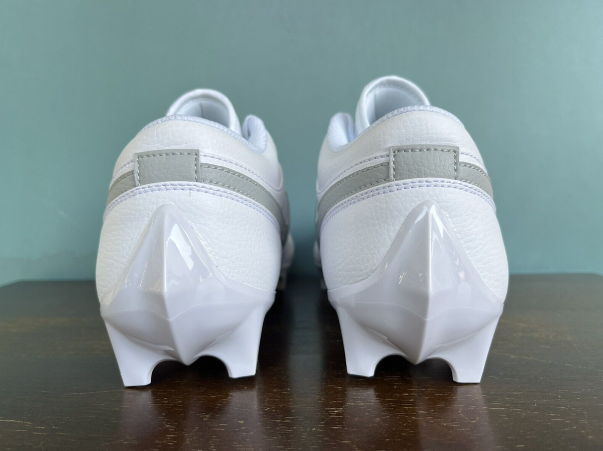 Jordan 1 Low TD Vapor Edge Football Cleats White/Grey Men's Jordan 1 Low TD Vapor Edge Football Cleats White/Grey Men's