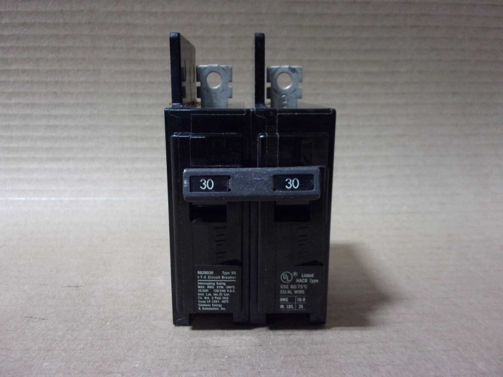 ITE Siemens BQ BQ2B030 2 Pole 30 Amp 240V Circuit Breaker AK