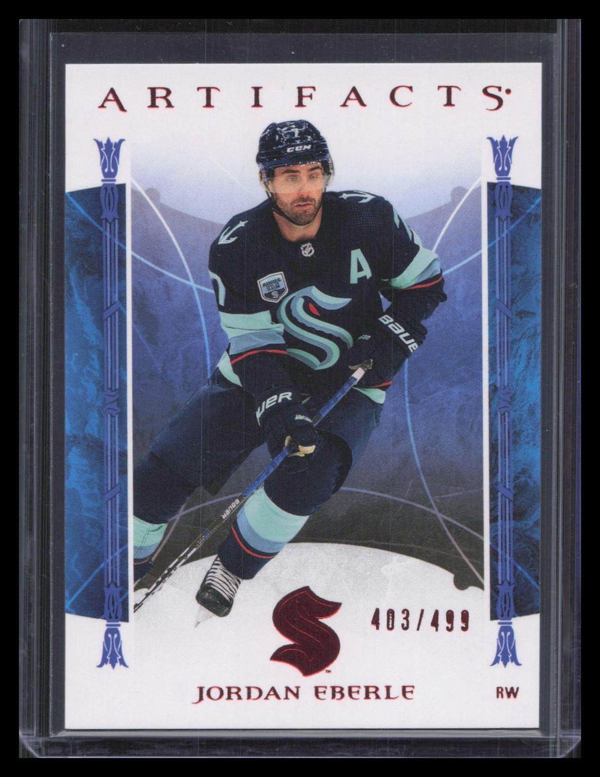 Jordan Eberle 2022-23 Upper Deck Artifacts #9 Ruby #/499