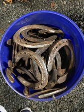 40 Used Steel Horseshoes - Metal Crafting - Welding - Western / Rustic Decor