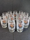 11 VTG Butterfly & Rose Drinking Glasses 12oz 70s 80s Retro Boho Tumblers