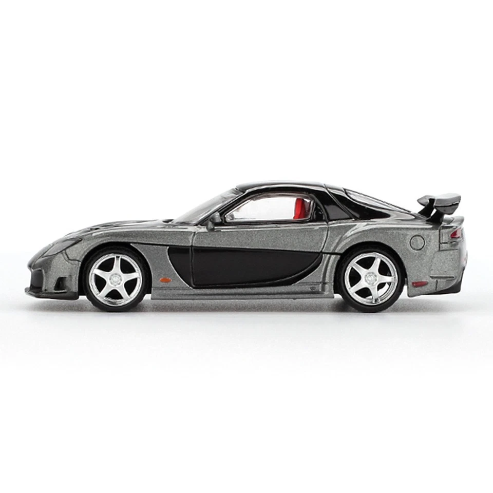Mini GT 1:64 Mazda RX-7 VeilSide Fortune Grey #1057 - Image 3 of 4