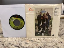 THE BEATLES BALLAD OF JOHN AND YOKO OLD BROWN SHOE 45  RARE WEST COAST SLEEVE