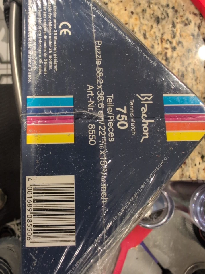 Rompecabezas de 750 piezas vintage de Heye Blachon Tennis Match.Sin abrir Foto 3 de 4