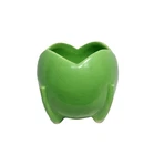 Charming McCOY Pottery Vintage Tulip-Shaped Footed Green Bowl Pot Vase