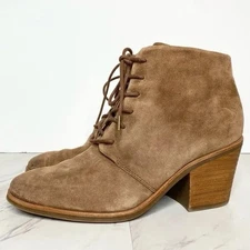 SOFFT Corlea Lace-Up Bootie 7.5 Brown Suede