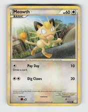 Meowth 75/123 Common HeartGold & SoulSilver Pokemon 2010 Heavily Played on eBay