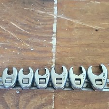 SAE 5pc Crowfoot Wrench Set 7/16-11/16 Silver...
