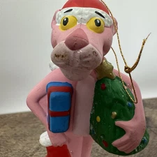 Pink Panther Christmas tree Ornament 1998 size 4.5" United Artists Pictures