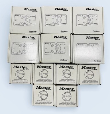 2- Master Lock ProSeries 6271 Hidden Shackle Locks & 770 Hasps - KEYED ALIKE