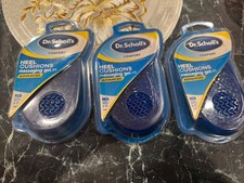 3PACK Dr. Scholls MEN Gel HEEL Cushion Insoles Massaging Size 7-13 3 Pairs READ