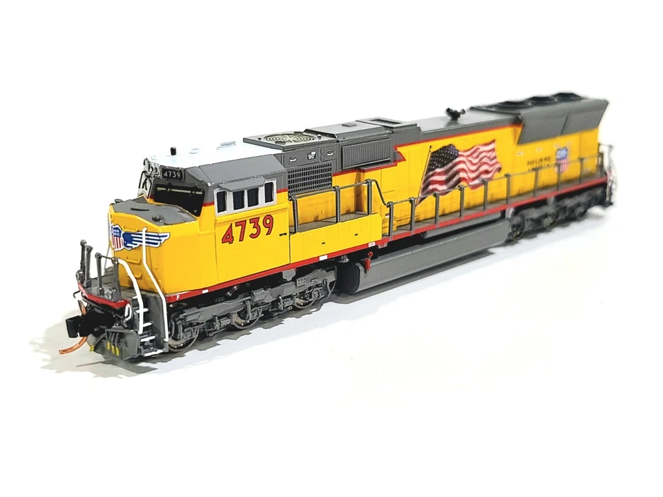 Overland OMI UP EMD SD70M Union Pacific Flared Radiators #4739 N Brass #2942.1 - Image 2 of 4
