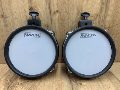 Lot of 2 Simmons SD600PAD8 8'' Electronic Drum Pads Mesh Head Tom Trigger Pads